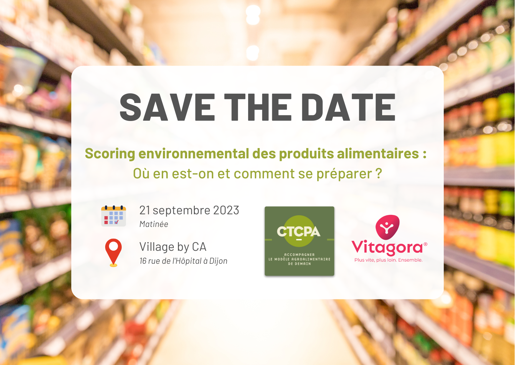 Matinée : scoring environnemental des produits alimentaires