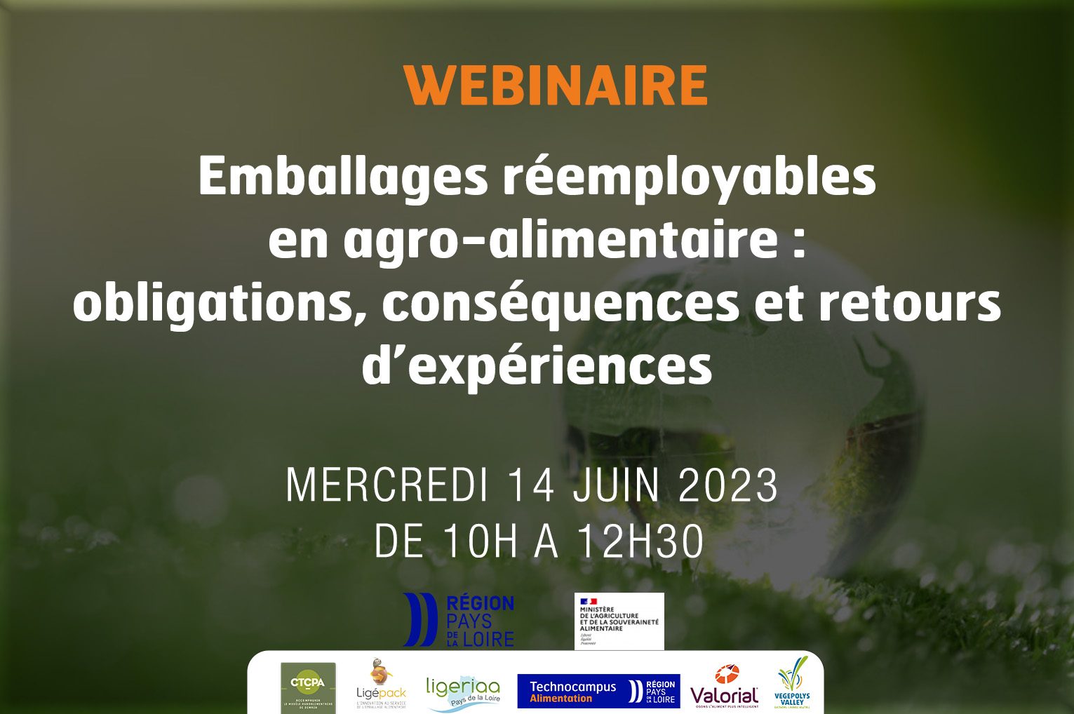 Webinaire – Emballages réemployables en agroalimentaire
